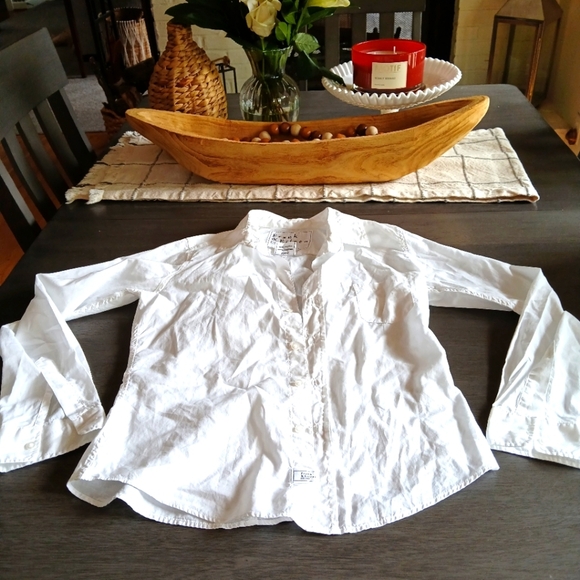Frank & Eileen Nwot White Cotton Button Down Size XS - Picture 1 of 6